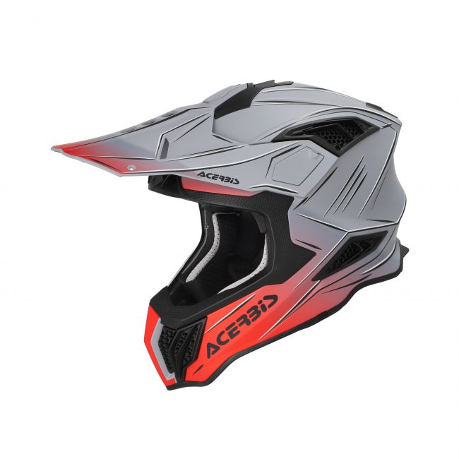 Casca Acerbis Airstrike-X Grey Red