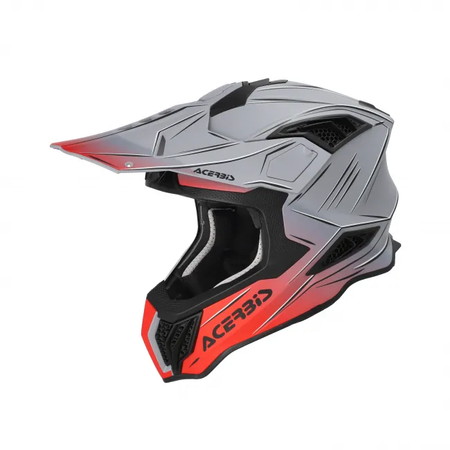 Casca Acerbis Airstrike-X Grey Red