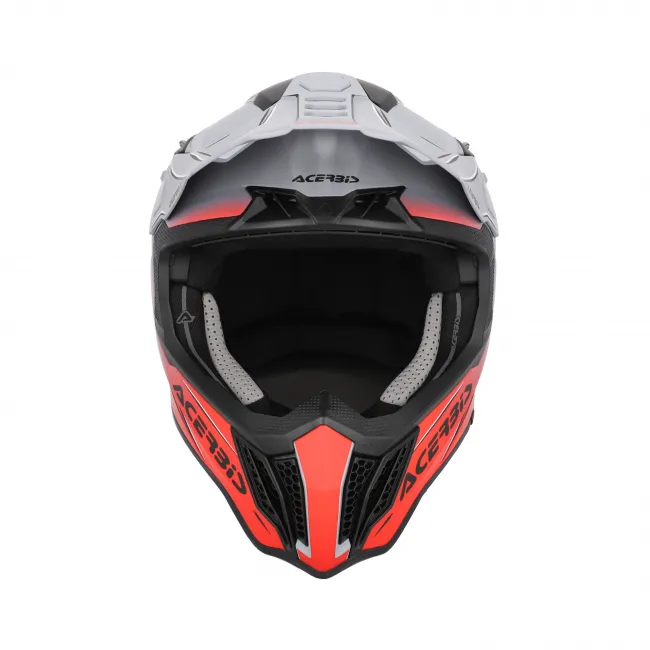 Casca Acerbis Airstrike-X Grey Red