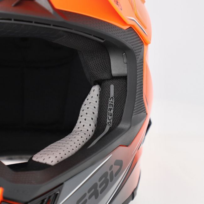 Casca Acerbis Airstrike-X Orange Grey