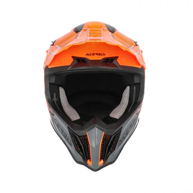 Casca Acerbis Airstrike-X Orange Grey