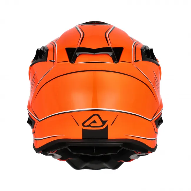 Casca Acerbis Airstrike-X Orange Grey