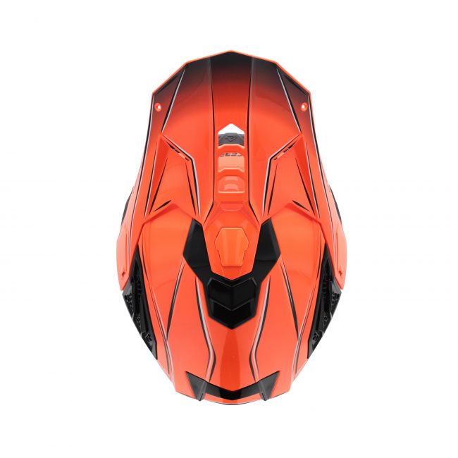 Casca Acerbis Airstrike-X Orange Grey