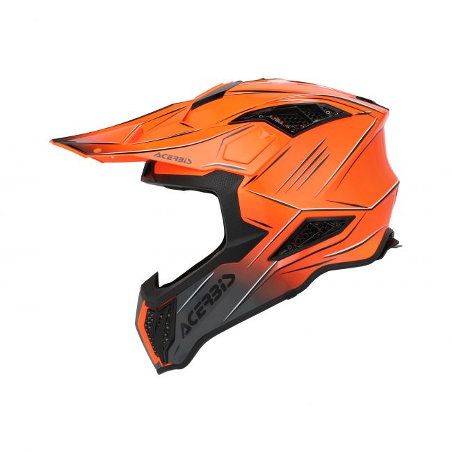 Casca Acerbis Airstrike-X Orange Grey
