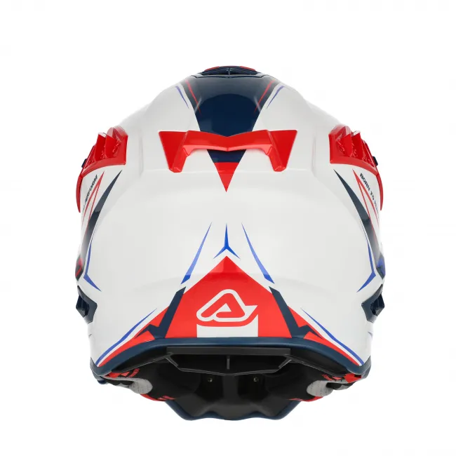 Casca Acerbis Airstrike-X White Blue Red