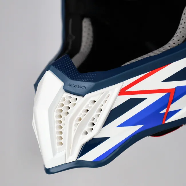 Casca Acerbis Airstrike-X White Blue Red
