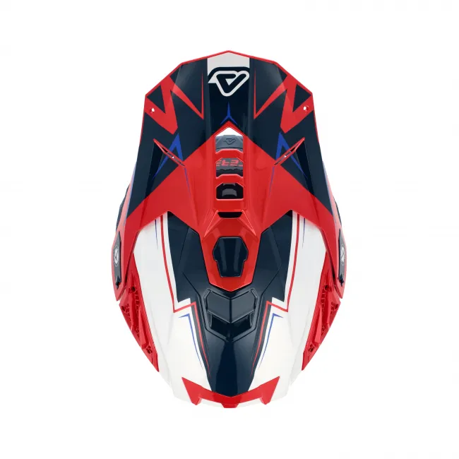 Casca Acerbis Airstrike-X White Blue Red
