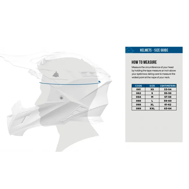 Casca Acerbis Airstrike-X White