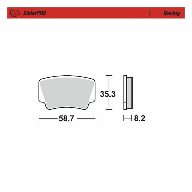 Placute frana spate KTM ATV/Quad 505SX 10-12, 450XC 08-10, 525XC 08-12 MotoMaster Racing