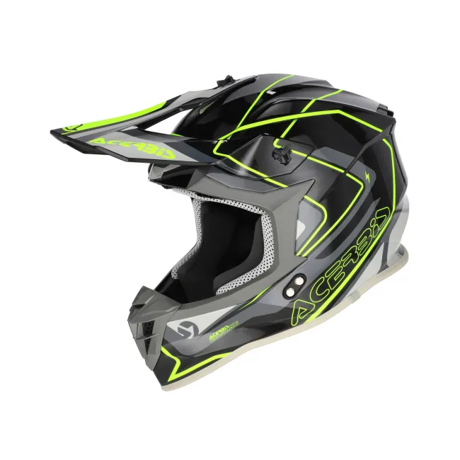 Casca Acerbis Linear 2206 Black Fluo Yellow