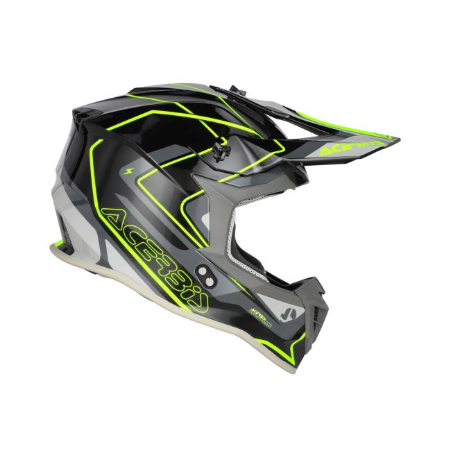 Casca Acerbis Linear 2206 Black Fluo Yellow