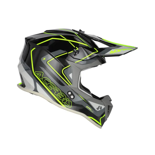 Casca Acerbis Linear 2206 Black Fluo Yellow