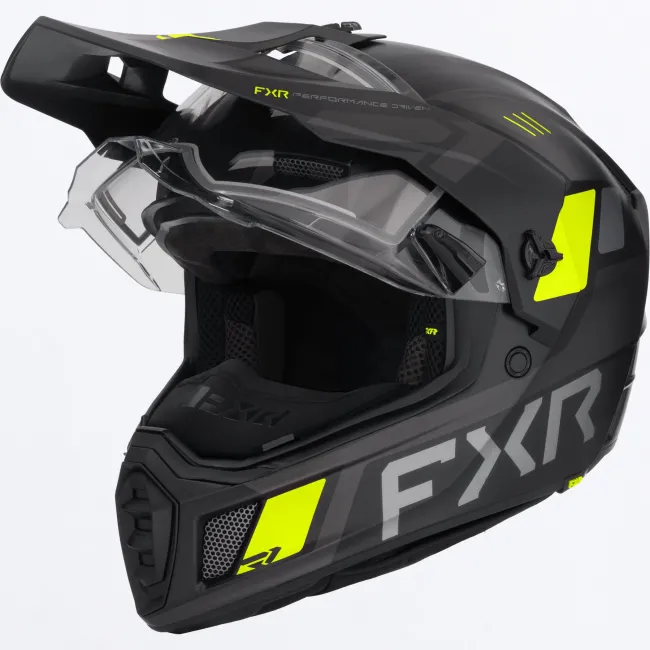 Casca snow FXR Clutch X 26 Viziera Incalzita Black HiVis