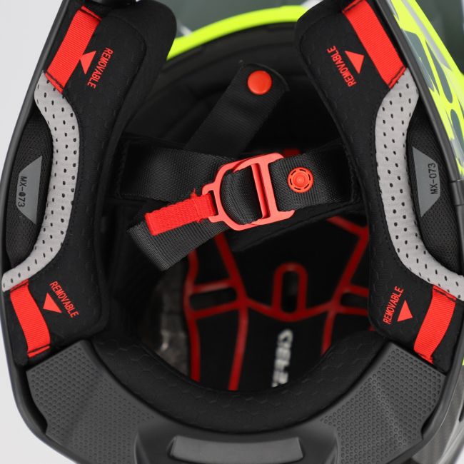 Casca carbon Acerbis Airstrike Black Fluo Yellow