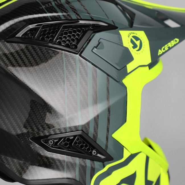Casca carbon Acerbis Airstrike Black Fluo Yellow