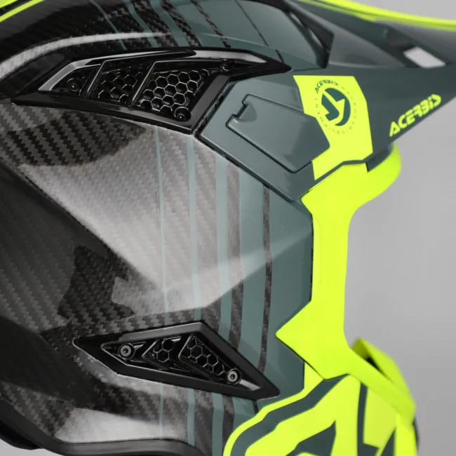 Casca carbon Acerbis Airstrike Black Fluo Yellow