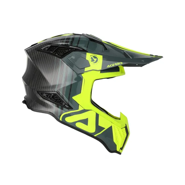 Casca carbon Acerbis Airstrike Black Fluo Yellow