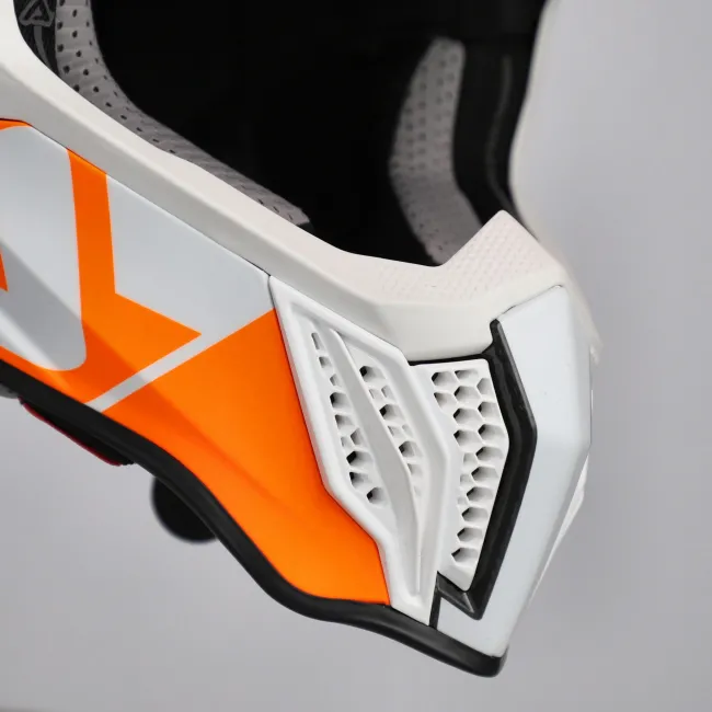 Casca carbon Acerbis Airstrike Orange White