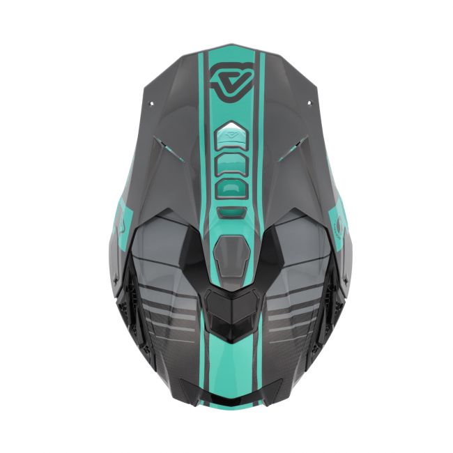 Casca carbon Acerbis Airstrike Turquoise