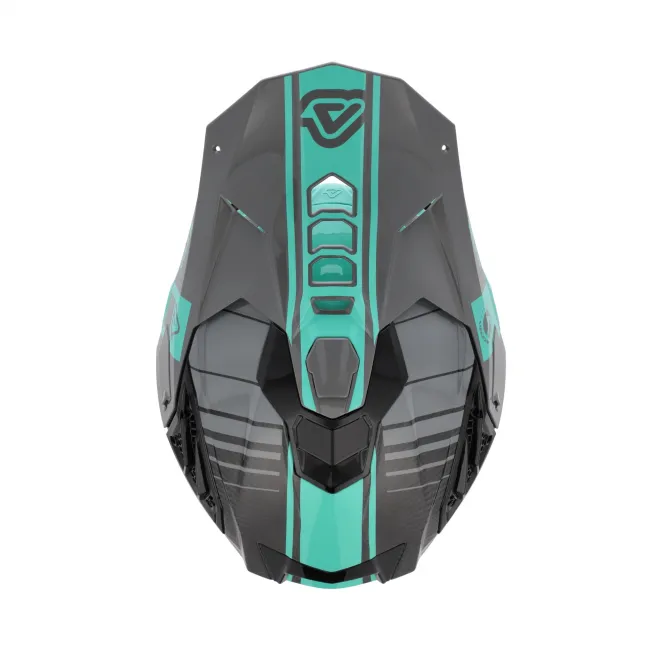 Casca carbon Acerbis Airstrike Turquoise