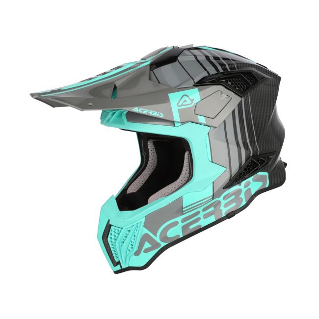 Casca carbon Acerbis Airstrike Turquoise