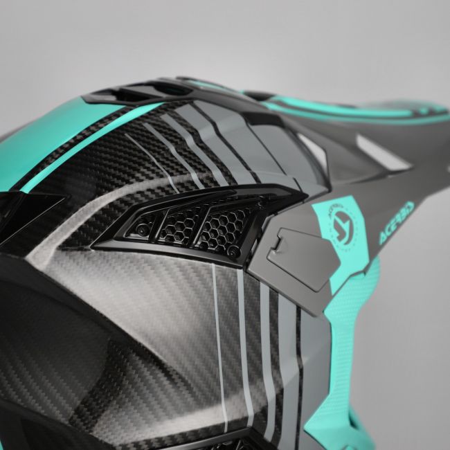 Casca carbon Acerbis Airstrike Turquoise