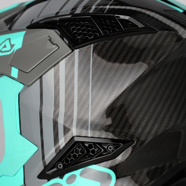 Casca carbon Acerbis Airstrike Turquoise