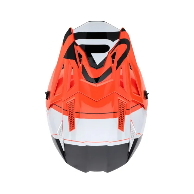 Casca Acerbis T711 Orange Fluo Black