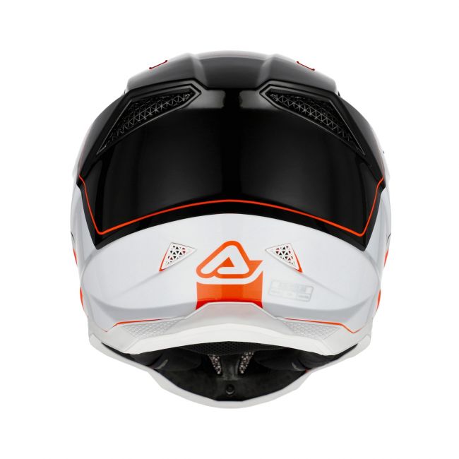 Casca Acerbis T711 Orange Fluo Black