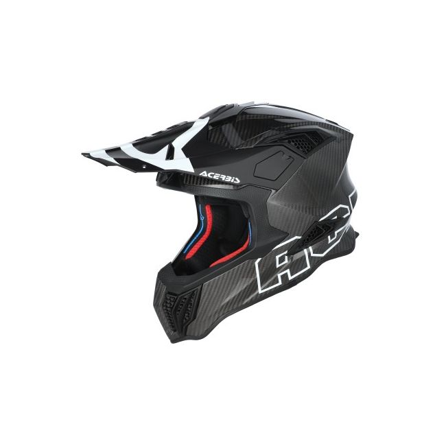 Casca carbon Acerbis Airstrike Black White