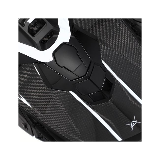 Casca carbon Acerbis Airstrike Black White
