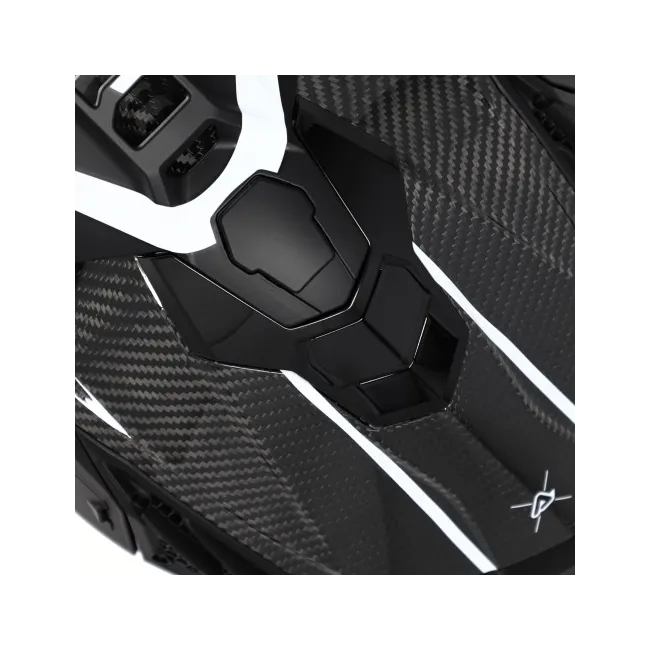 Casca carbon Acerbis Airstrike Black White