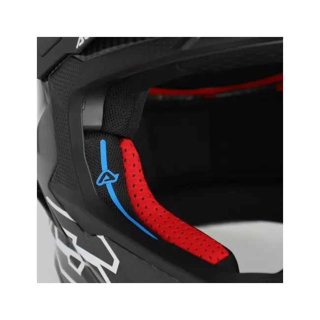 Casca carbon Acerbis Airstrike Black White