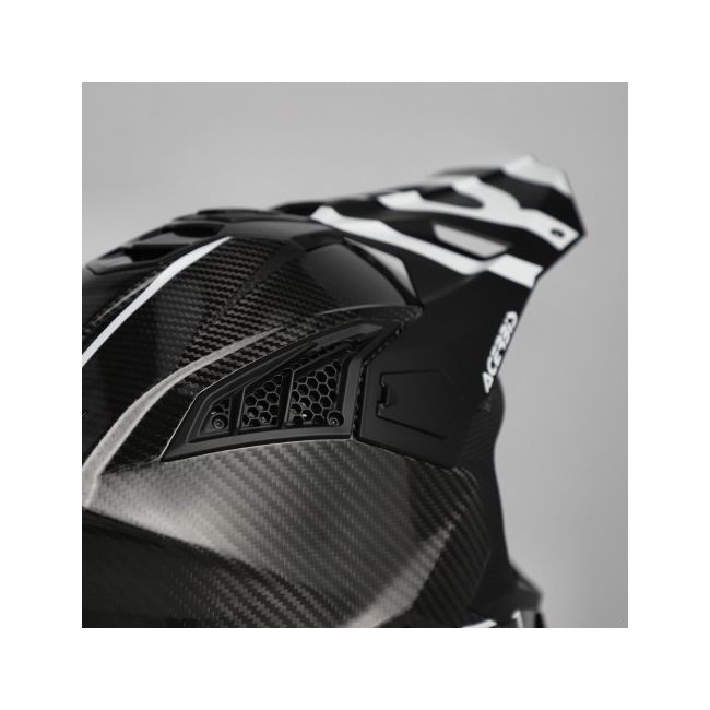 Casca carbon Acerbis Airstrike Black White