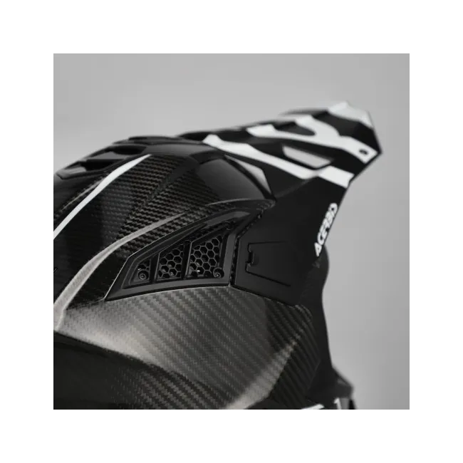 Casca carbon Acerbis Airstrike Black White