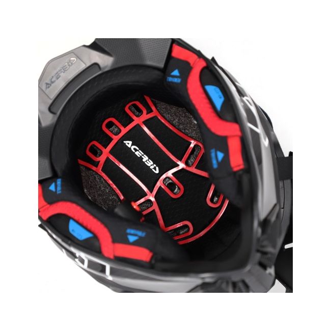 Casca carbon Acerbis Airstrike Black White