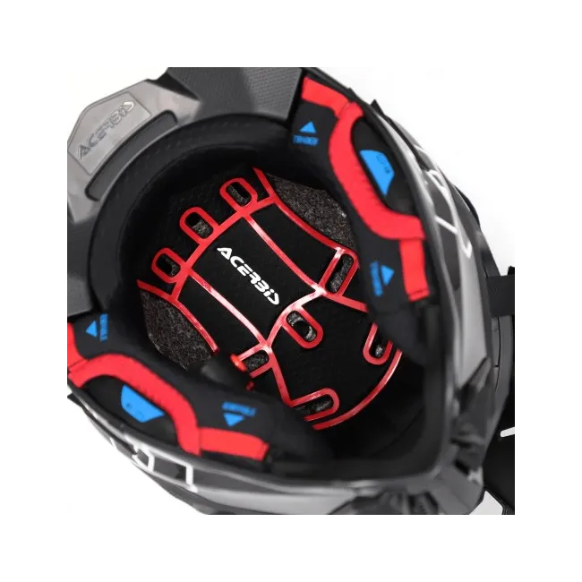 Casca carbon Acerbis Airstrike Black White