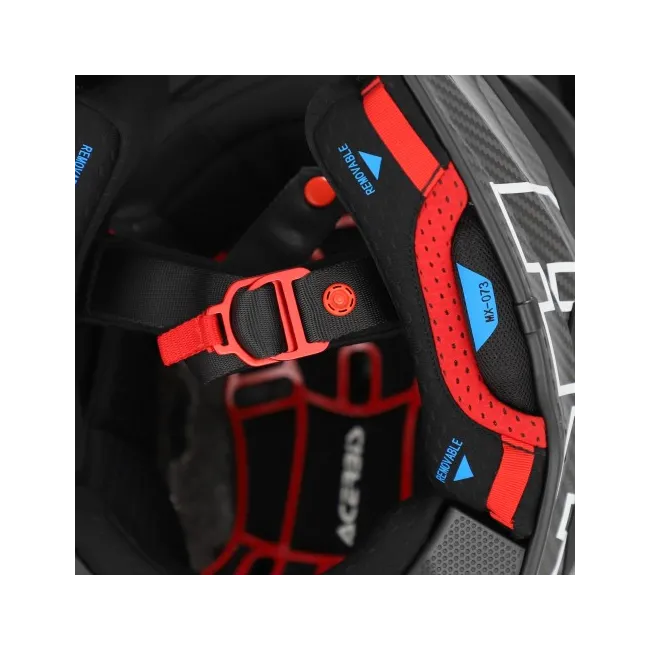 Casca carbon Acerbis Airstrike Black White