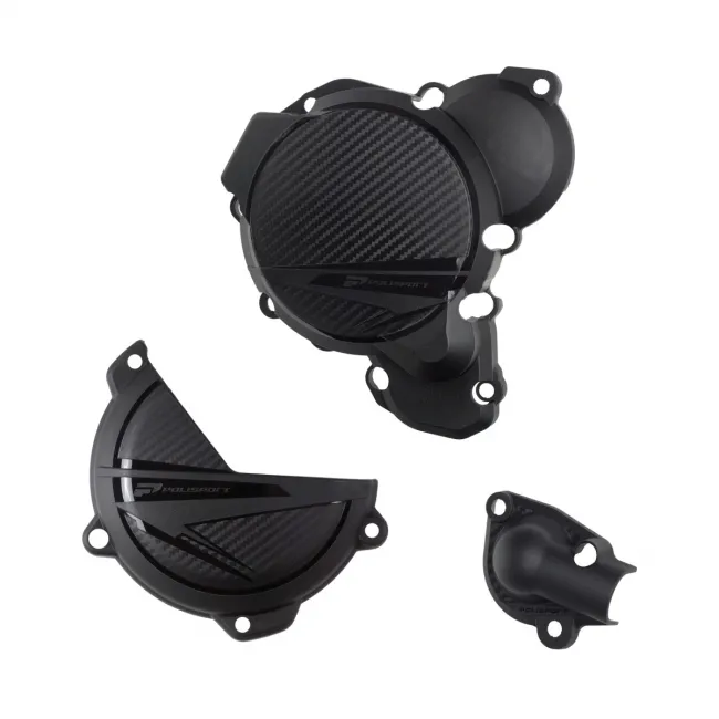 Kit protectii motor KTM EXC TBI 250/300 24-25 Polisport Black