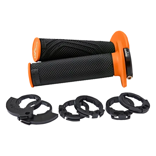 Mansoane lock-on KTM 150-501 98-25 2T/4T Domino D200 Black Orange