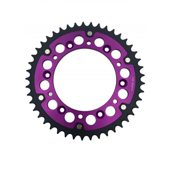 Pinion spate otel aluminiu KTM/Husq 125/530 14-25 Purple XMoto