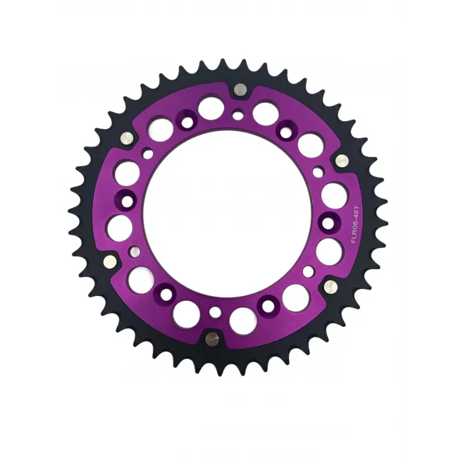 Pinion spate otel aluminiu KTM/Husq 125/530 14-25 Purple XMoto