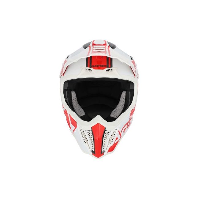 Casca carbon Acerbis Airstrike White Red