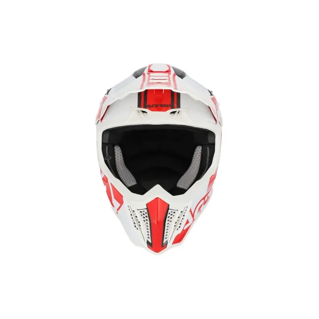 Casca carbon Acerbis Airstrike White Red