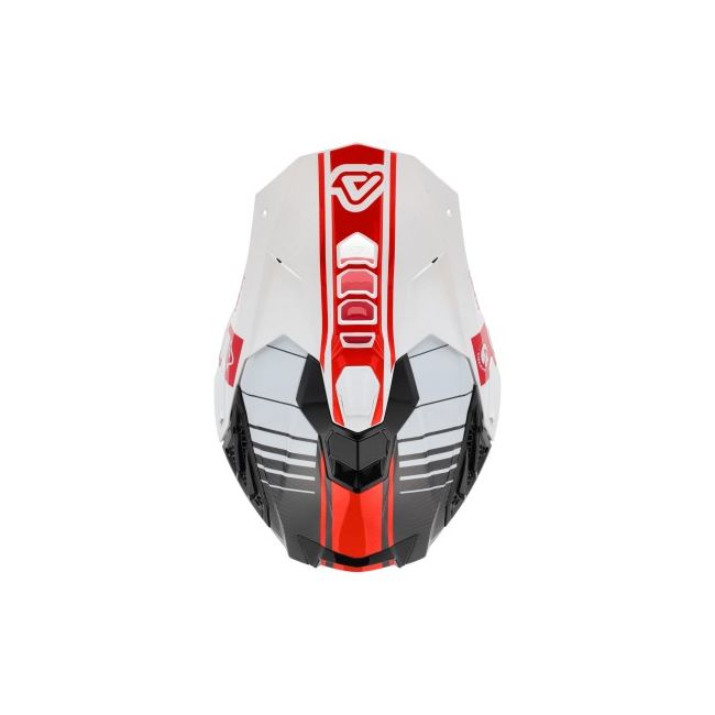 Casca carbon Acerbis Airstrike White Red