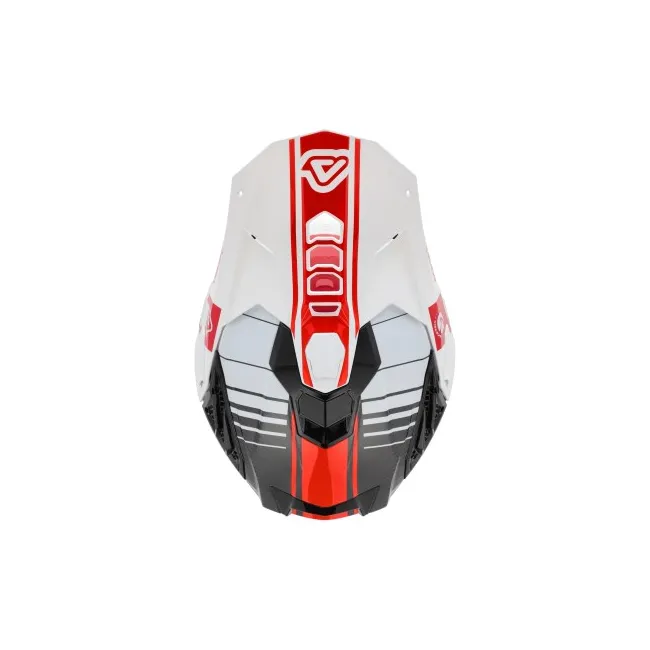 Casca carbon Acerbis Airstrike White Red