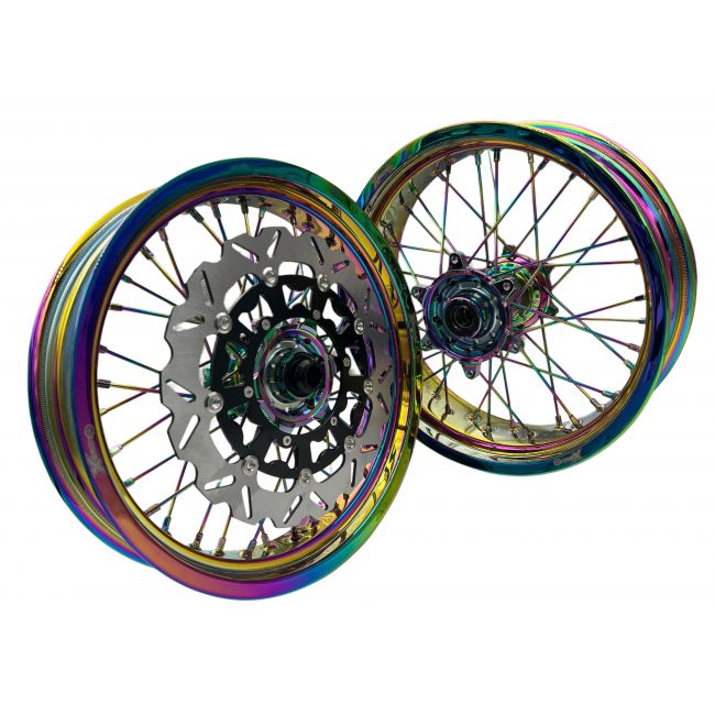 Set roti supermoto KTM 17X3.5 17X5 Rainbow XMoto