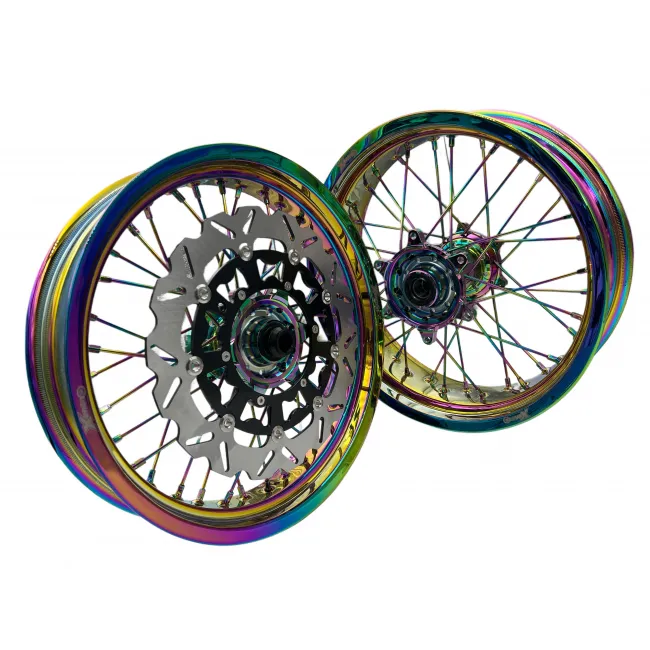 Set roti supermoto KTM 17X3.5 17X5 Rainbow XMoto