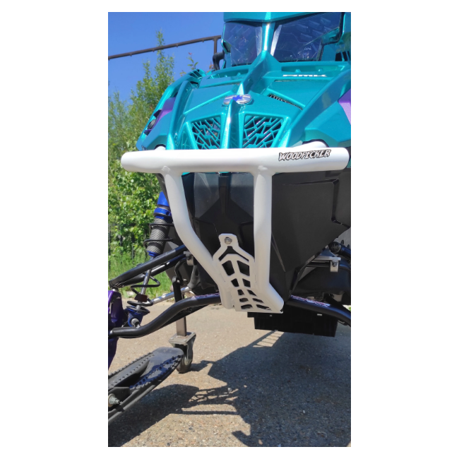 Bara de protectie fata Woodpecker HD Polaris Matryx (alb)