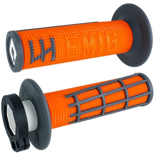 Mansoane lock-on ODI Emig 2.0 Orange Graphite